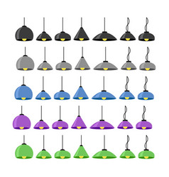 Set Of Pendant Ceiling Light Lamps