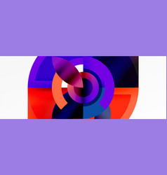 Vibrant Purple Blue And Red Circles Create