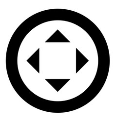 Four Arrows Pointing From The Center Symbol