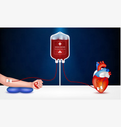 Hands Of The Recipient To Donate Blood