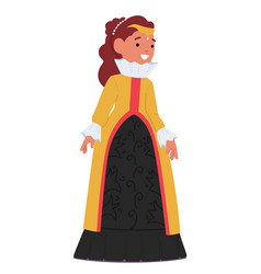 Little Girl Character In Princess Or Queen Costume