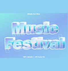 Music Festival Editable Text Effect 3d Emboss