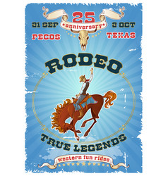 Rodeo Retro Poster