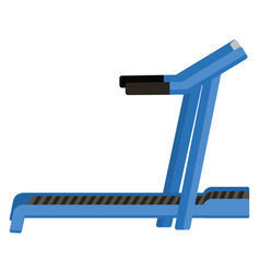 Blue Treadmill On A White Background