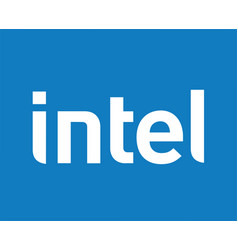 Intel Brand Logo Software Computer Symbol White