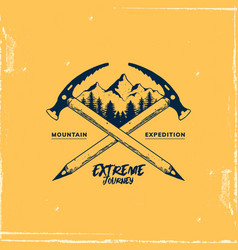 Mountain Expedition Hand Drawn Logo