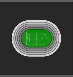 3d Football Stadium Miniatures Oval Shape Top