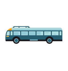 Blue City Bus Art Flat Design Image