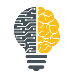 Bulb And Brain Logo Design