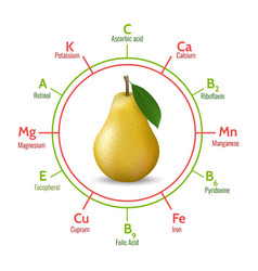 Pear Benefits Infographic