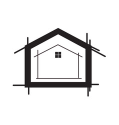 Architect Home Line Icon Logo