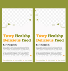 Tasty Healthy Food Social Media Story Template