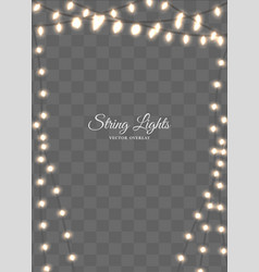 Twinkling Fairy String Lights Overlay Dark