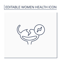 Bladder Pain Line Icon