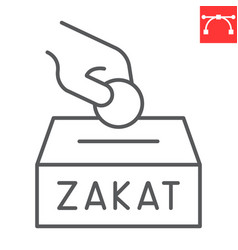 Zakat Line Icon