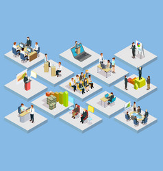 Business Training Isometric Set