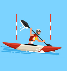 Kayak Slalom Canoe Race Symbol