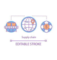 Supply Chain Concept Icon