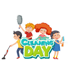 Cleaning Day Text Banner