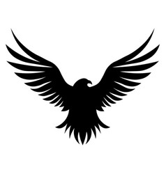 Black Eagle Icon On White Background