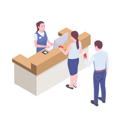 Isometric Check In Counter