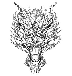 Sheep Head And Thai Line Art