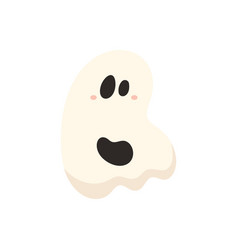 Cute Halloween Alphabet Letter B Ghost Character