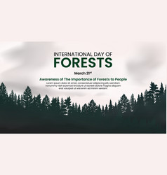 International Day Of Forests Background Design