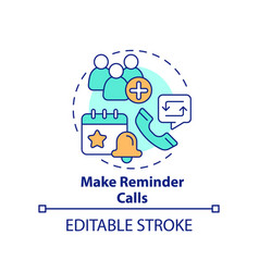 Make Reminder Calls Concept Icon