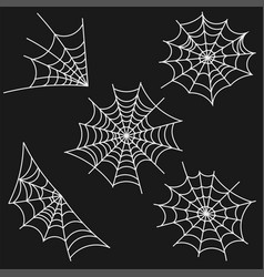 Set Of Spiders Web For Halloween Decoration