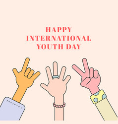 Happy International Youth Day Background