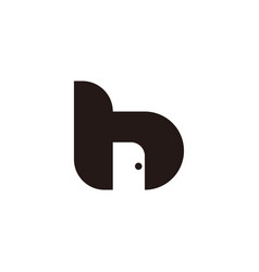 Letter H B Door Cute Simple Logo