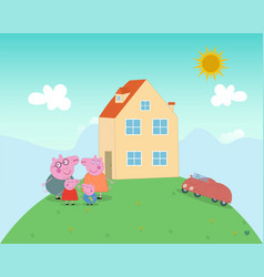 Peppa Pig With Family