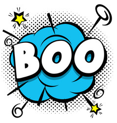 Boo Comic Bright Template With Speech Bubbles