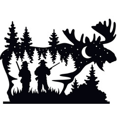 Moose - Wildlife Stencils Silhouette