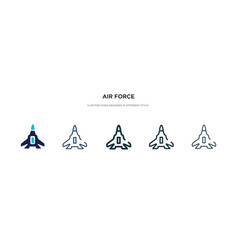 Air Force Icon In Different Style Two Colored