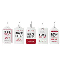 Black Friday Labels Collection On White Background