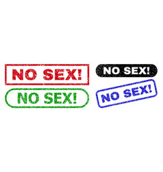 No Sex Exclamation Rectangle Stamp Seals