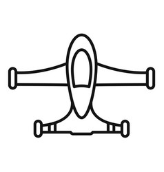 Plane Unmanned Taxi Icon Outline Style