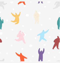 Abstract Characters Background Cute Yeti Cartoon