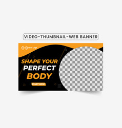 Fitness Gym Training Thumbnail Design For Video