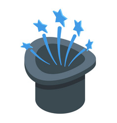 Magic Star Hat Icon Isometric Top Magician