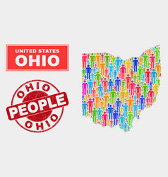 Ohio State Map Population Demographics