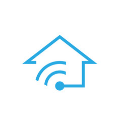 Wifi House Logo Design Template