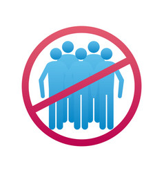 Avoid Crowds Signal Isolated Icon