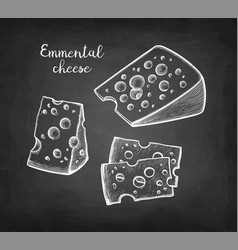 Emmental Cheese Chalk Sketch