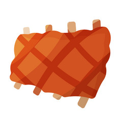 Ribs Bbq Fry Meat Food Element Icon