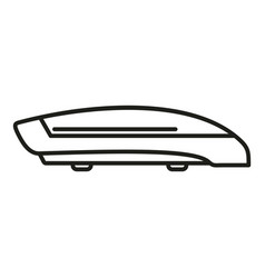 Road Roof Box Icon Outline Car Trunk