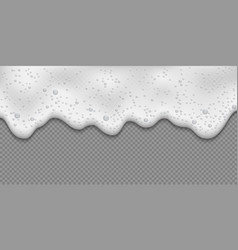 White Soap Forth Foam Texture Isolated