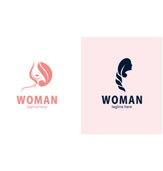 Woman Face And Beauty Logo Collection